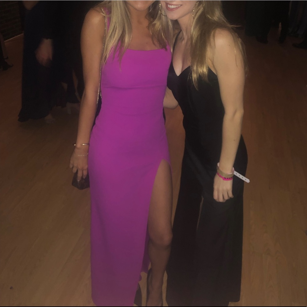 Pink floor length dress